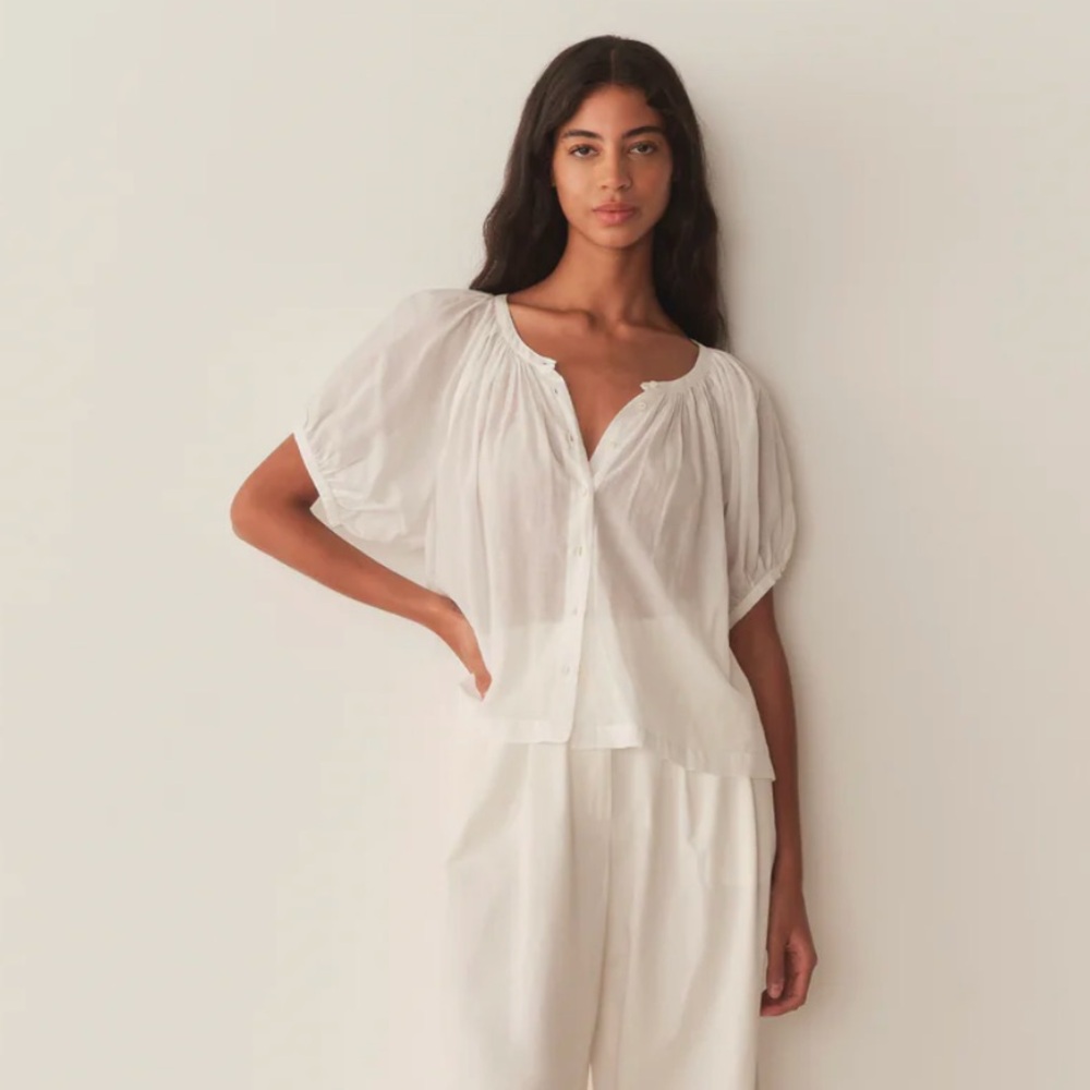 Doen June Blouse in salt - medium